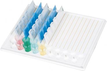 Savital - Medikamententablett mit Boden, für 19 Becher und 19 Dispenser