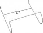 Bettbeutel-Halter Beutelhalterung Metall weiß RUND