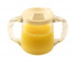 Klarsicht-Trinkbecher, 2 Henkel, 300ml - Schnabeltasse