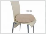Latexkissen oval mit Frotteebezug beige