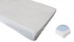 Matratzenschutzbezug Spannbettlaken PVC, weiß, 70 x 140 cm