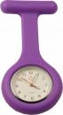 Schwestern-Uhr, Silikon, violett